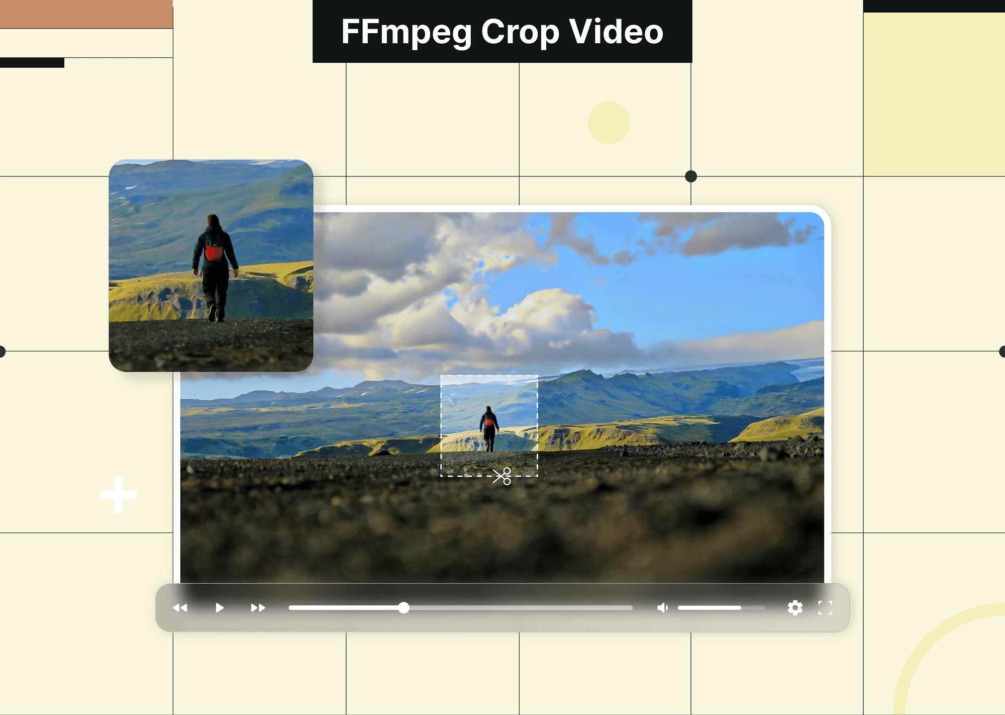 How to crop video using FFmpeg?