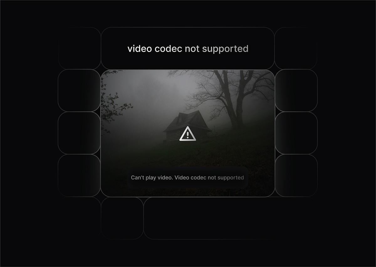 How to fix video codec not supported error 