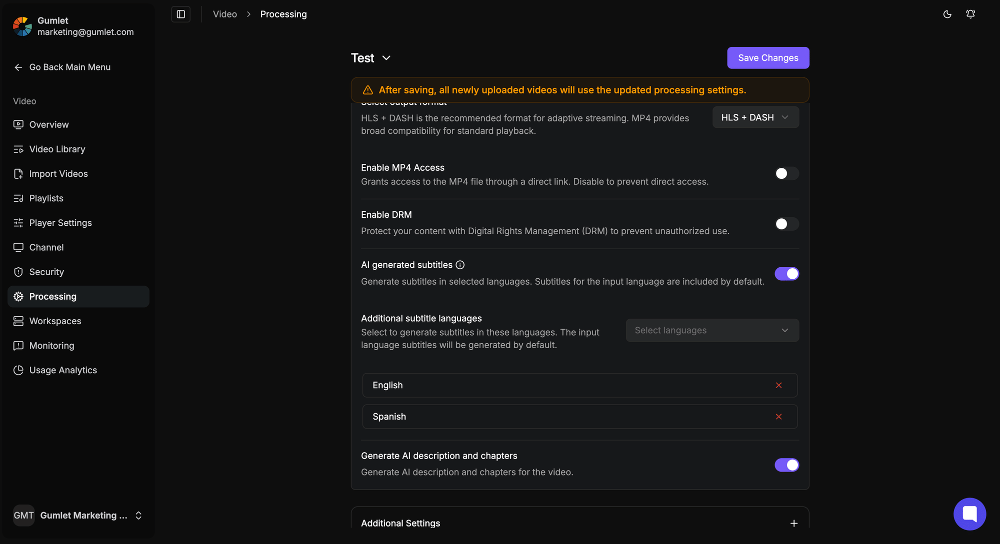 One-click DRM Setup with Gumlet