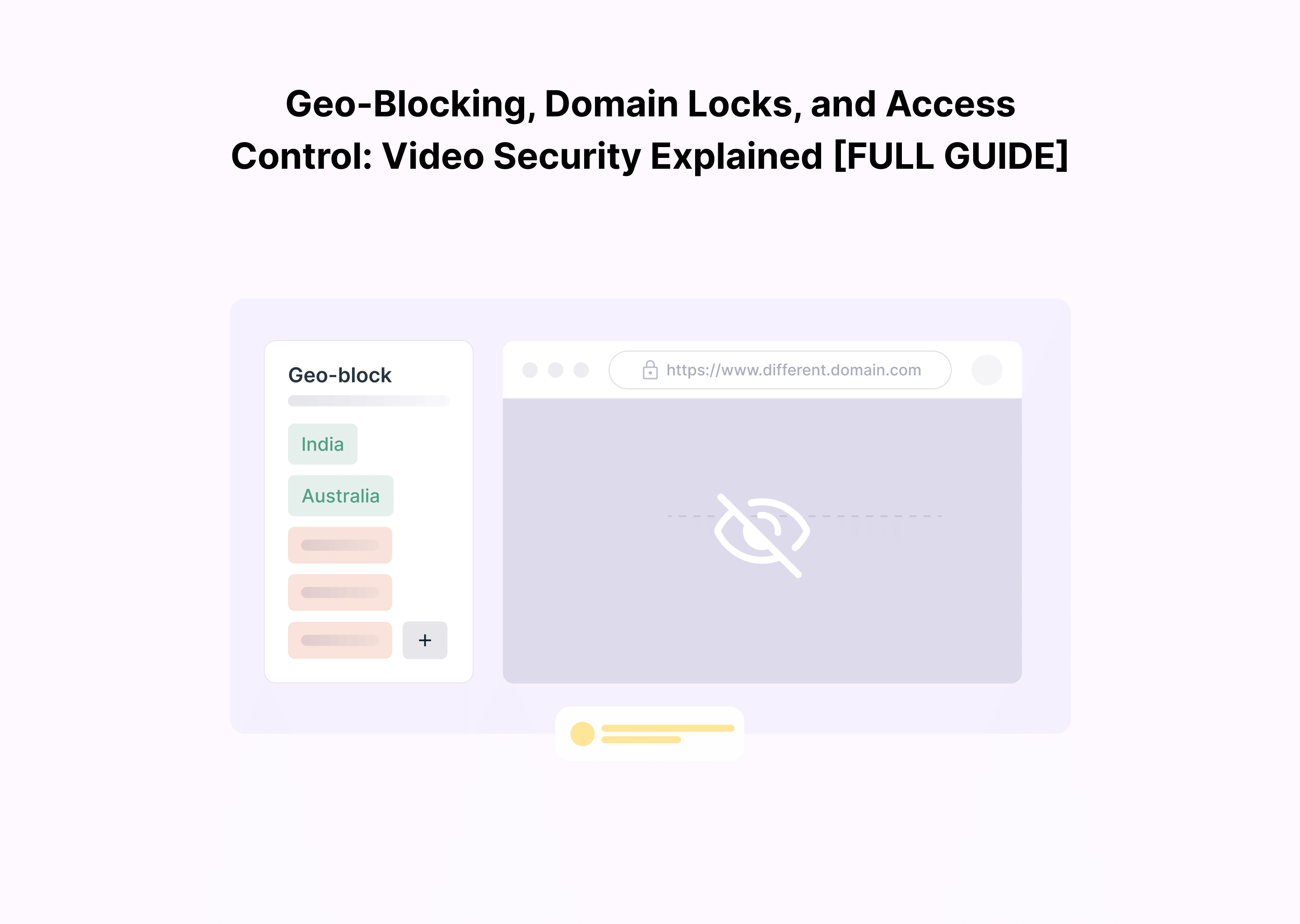Geo-Blocking, Domain Locks, and Access Control: How Secure Video Hosting Works
