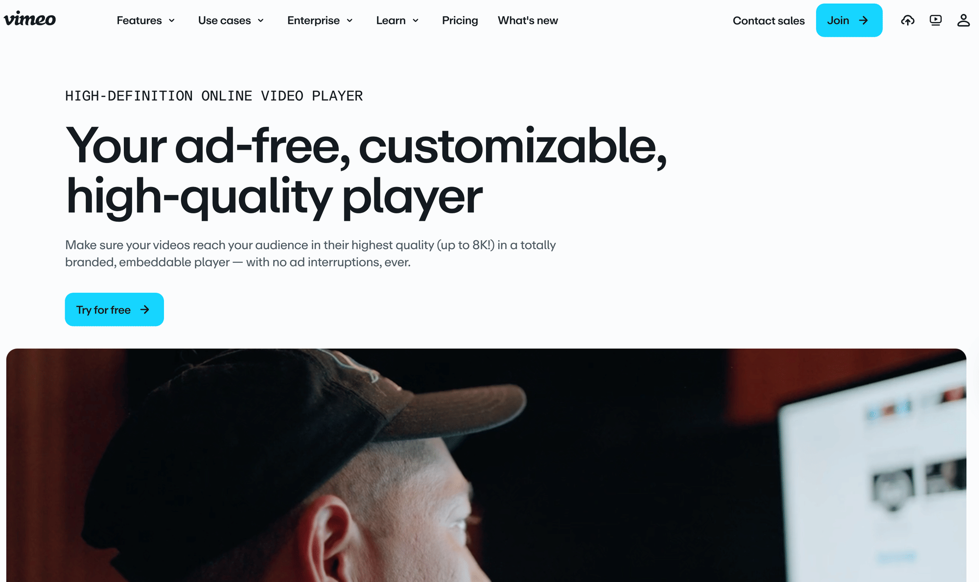Vimeo customizable player